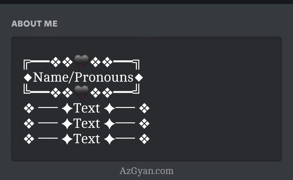 Aesthetic Discord Bio Template