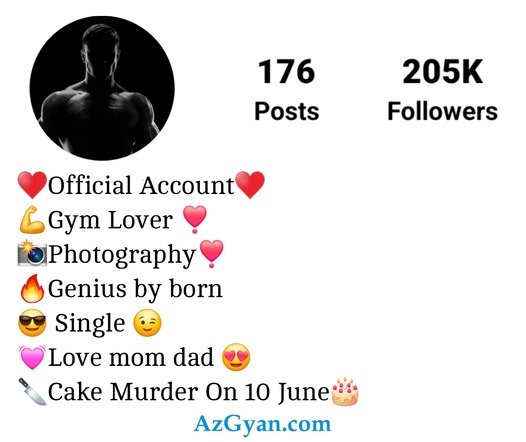 Instagram Bio Gym Lover